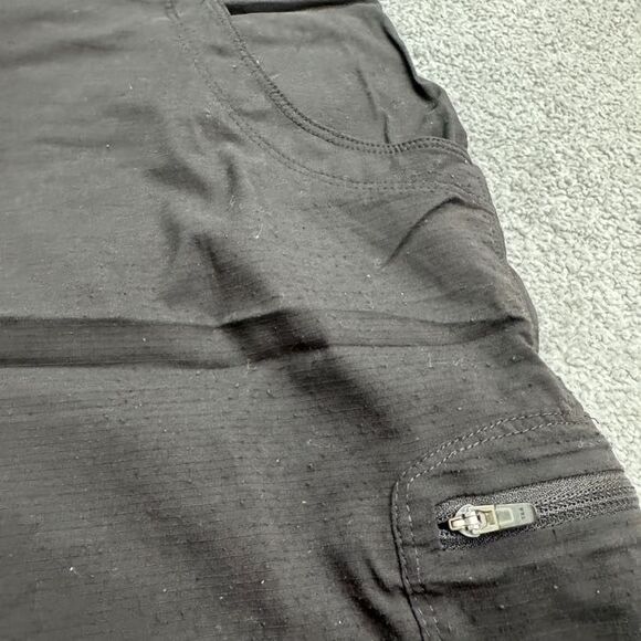 L.L. Bean Cargo Mini Skort Skirt Womens 14 Regular Black Nylon Outdoor Camping - Picture 10 of 16